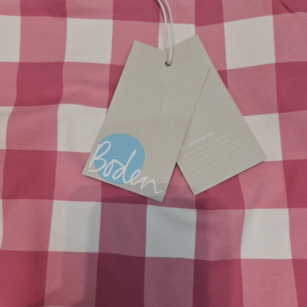 Boden Pink Gingham Richmond Pencil Skirt Cotton Size 6P NWT MSRP $250 - Picture 5 of 10